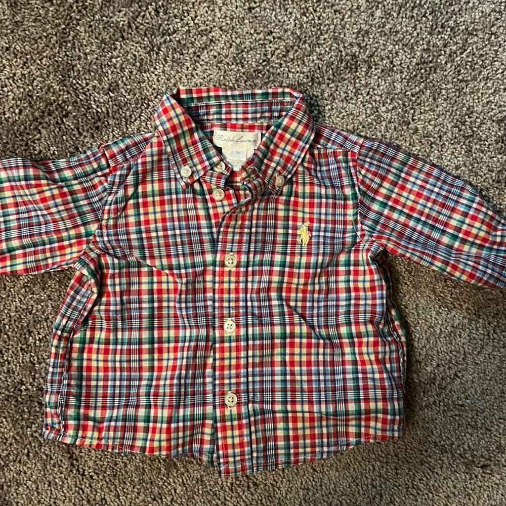 Ralph Lauren 3M infant boys button down shirt